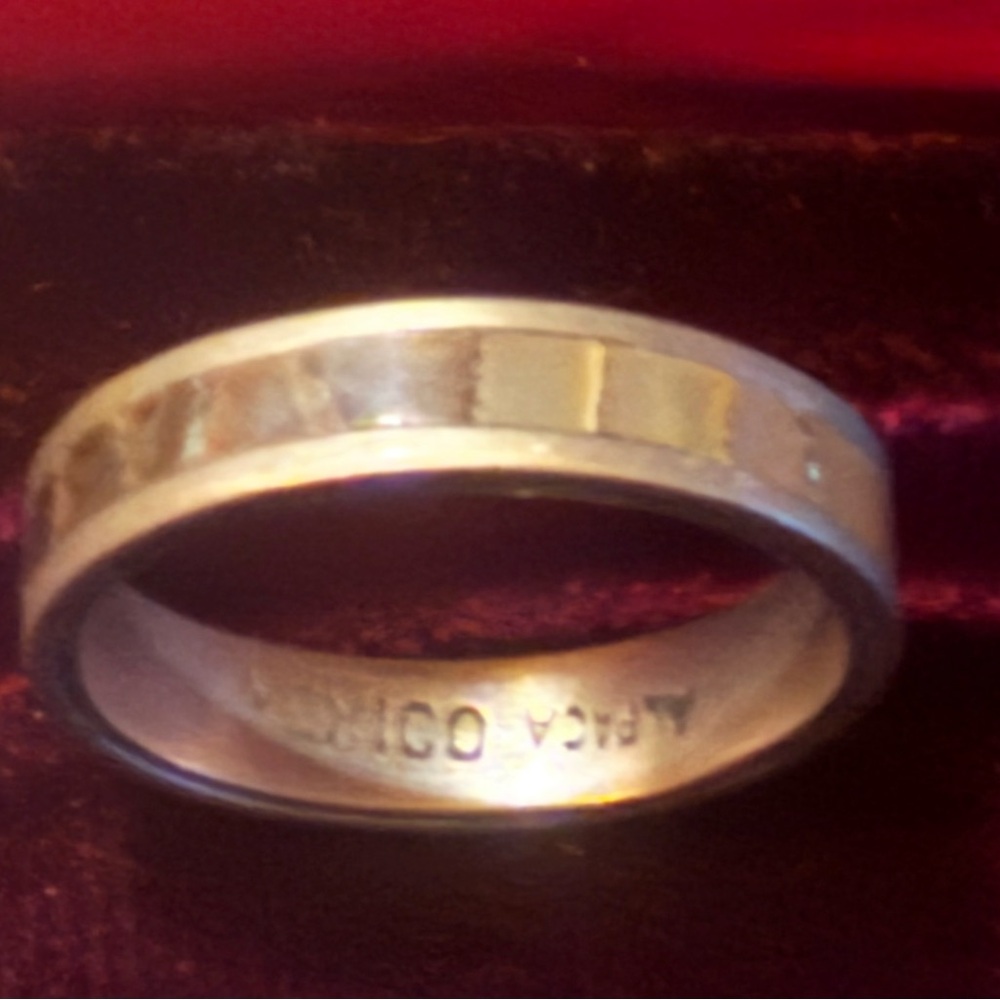 Abalone Shell Silver Ring - Size 6.5 - image 5